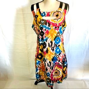 KAS NEW YORK/ ANTHROPOLOGIE beautiful Colorful Dress size L